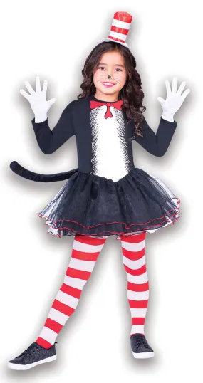 The Cat In The Hat Dress Girls Book Character Costume