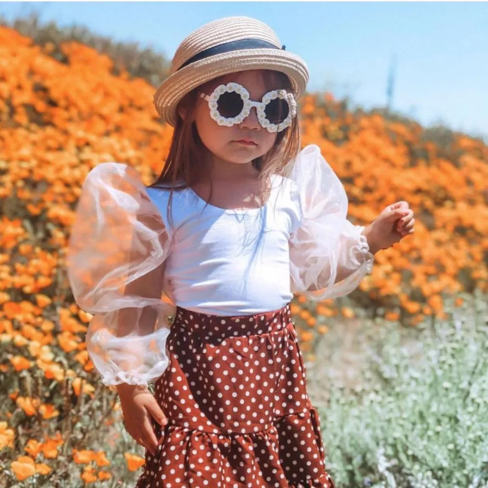 2PCS Sunflower Daisy Sunglasses Accessories Wholesale