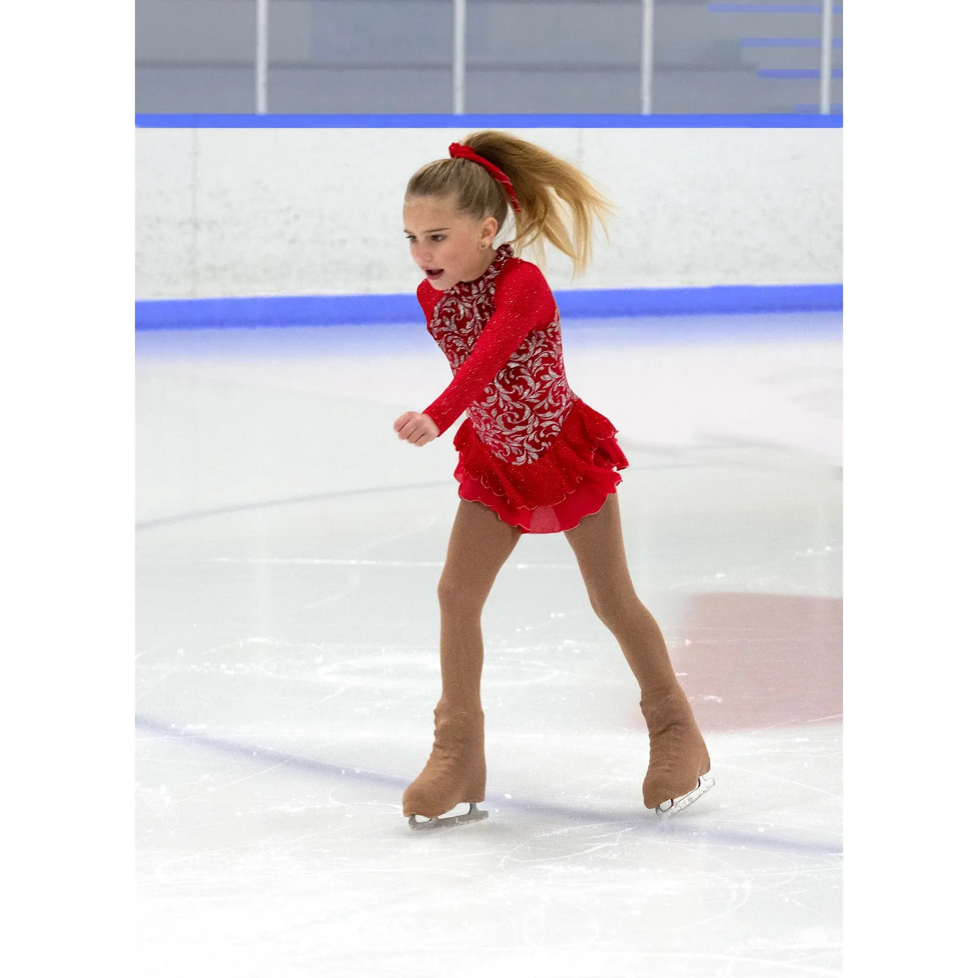 632 Figure Skating Crimson Capades Dress