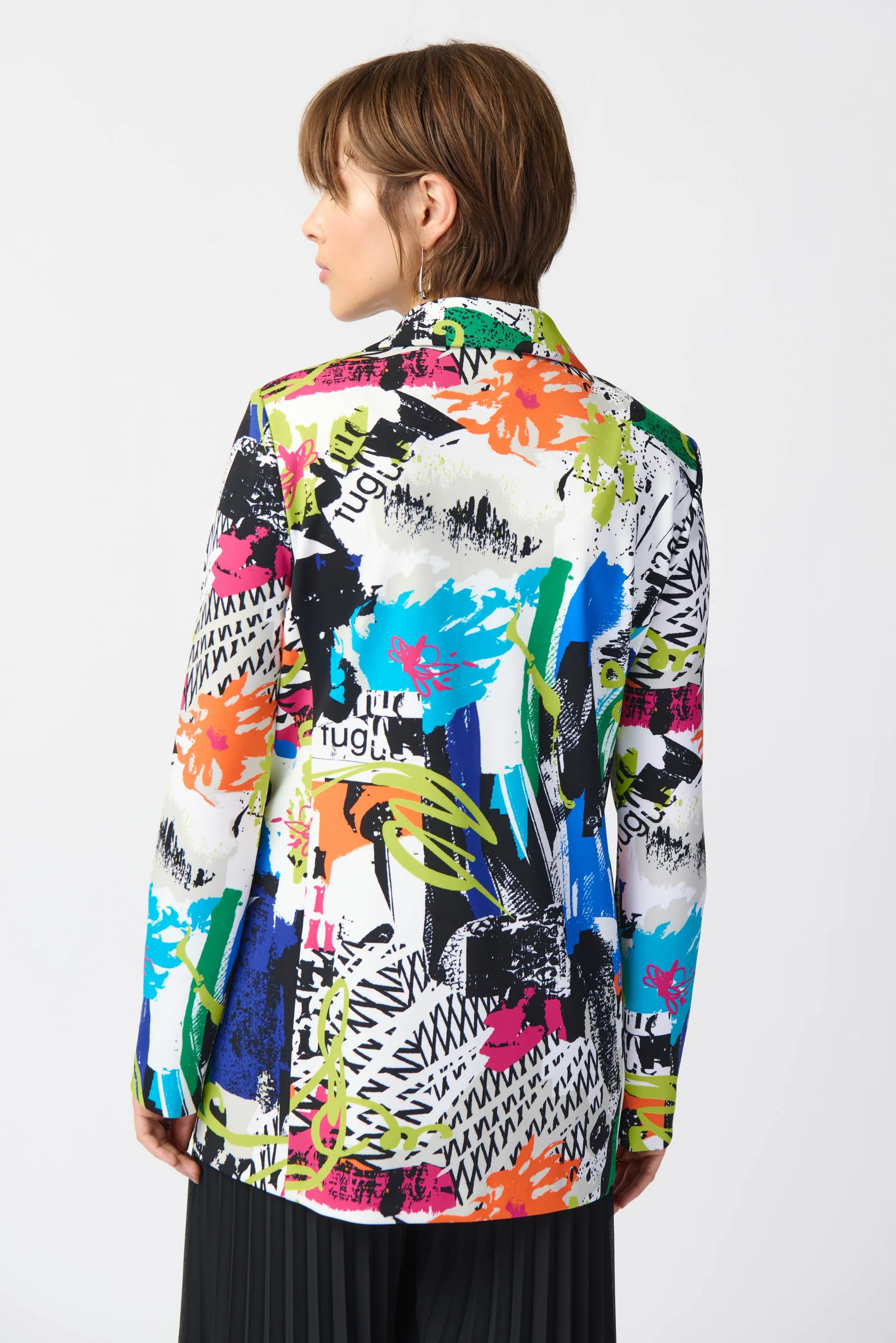 ABSTRACT PRINT BLAZER