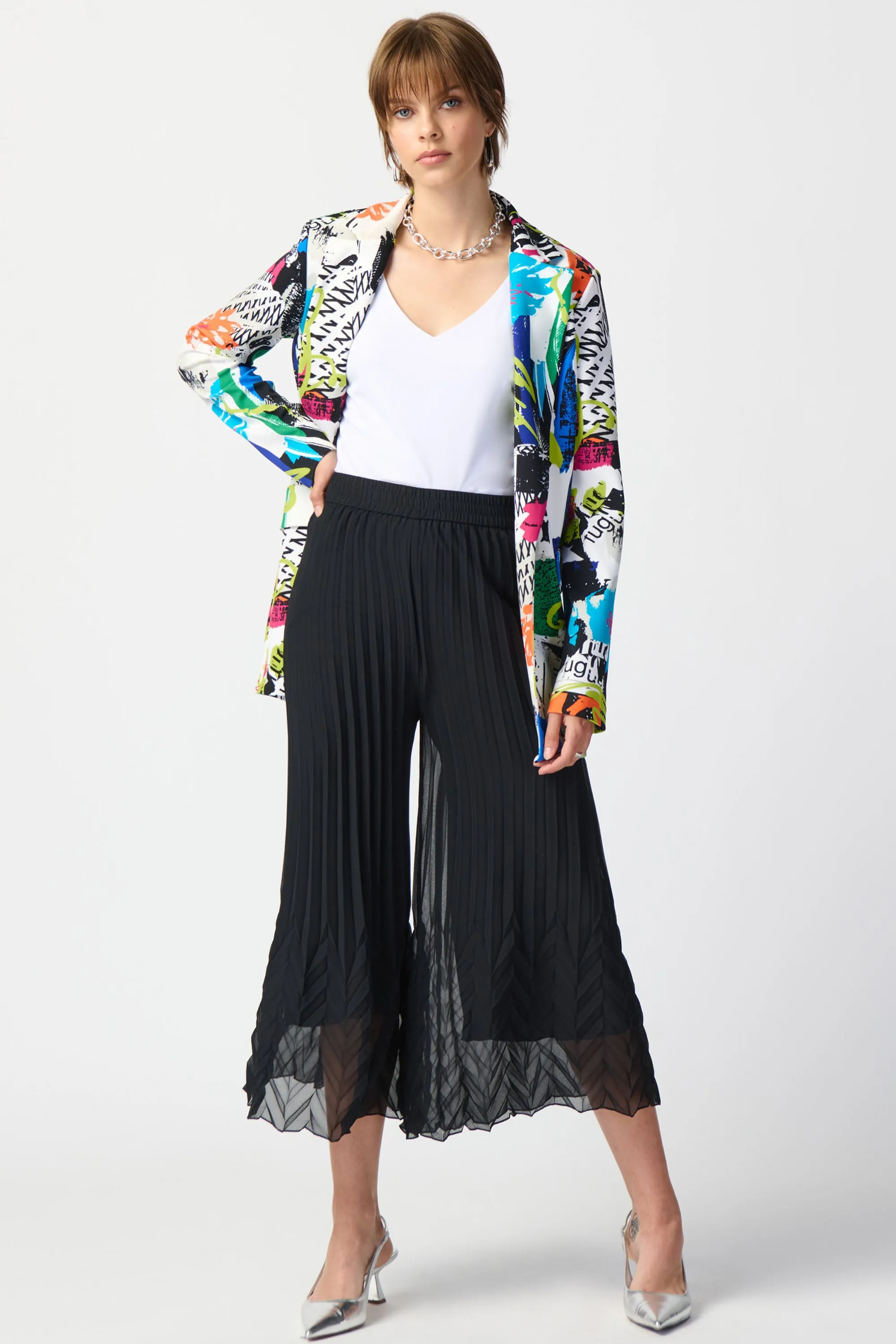 ABSTRACT PRINT BLAZER