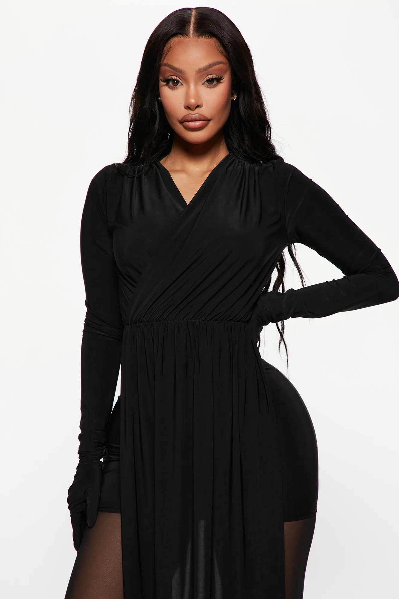 Amali Mini Dress Set - Black