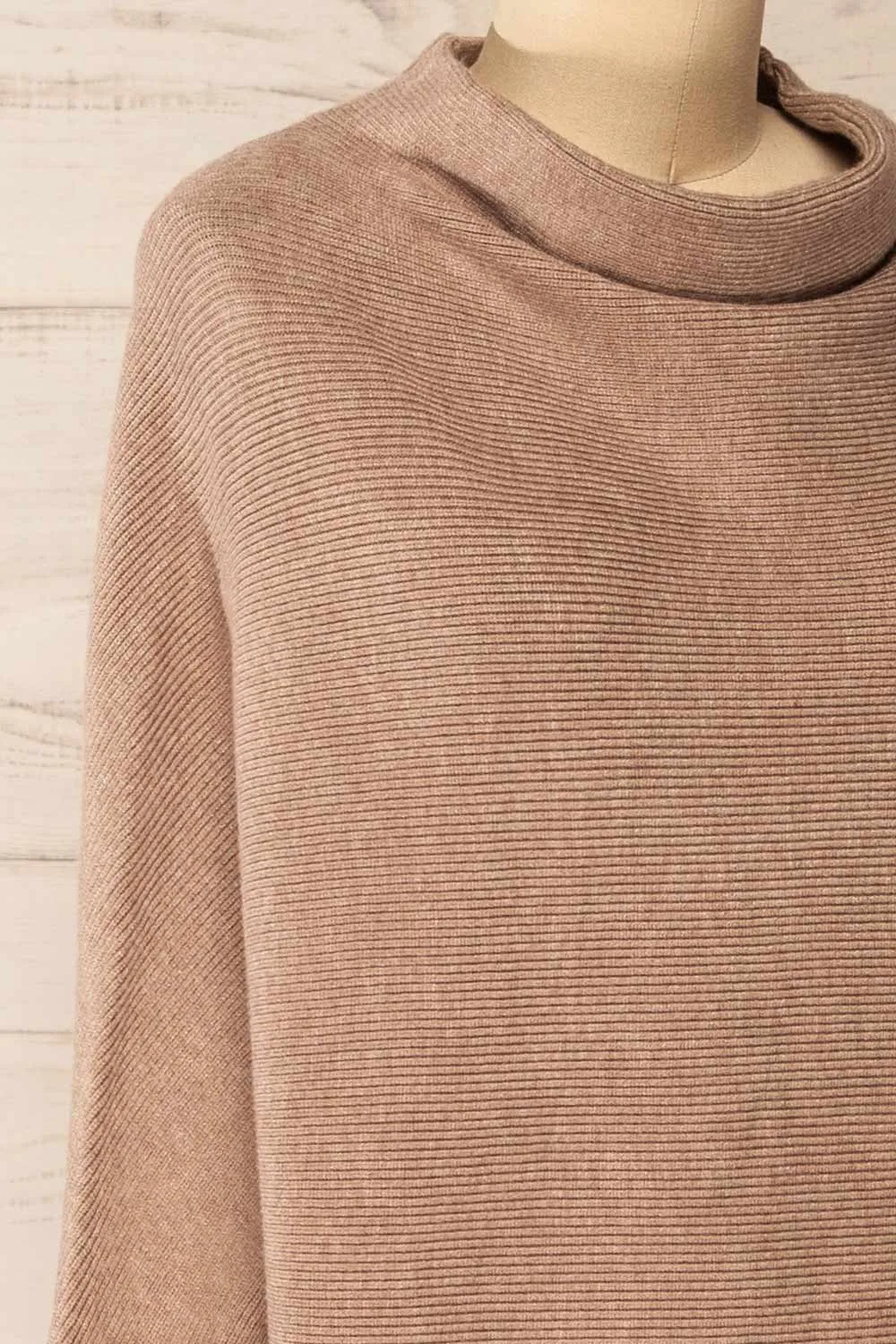 Arrecife Beige | Short Knit Sweater Dress