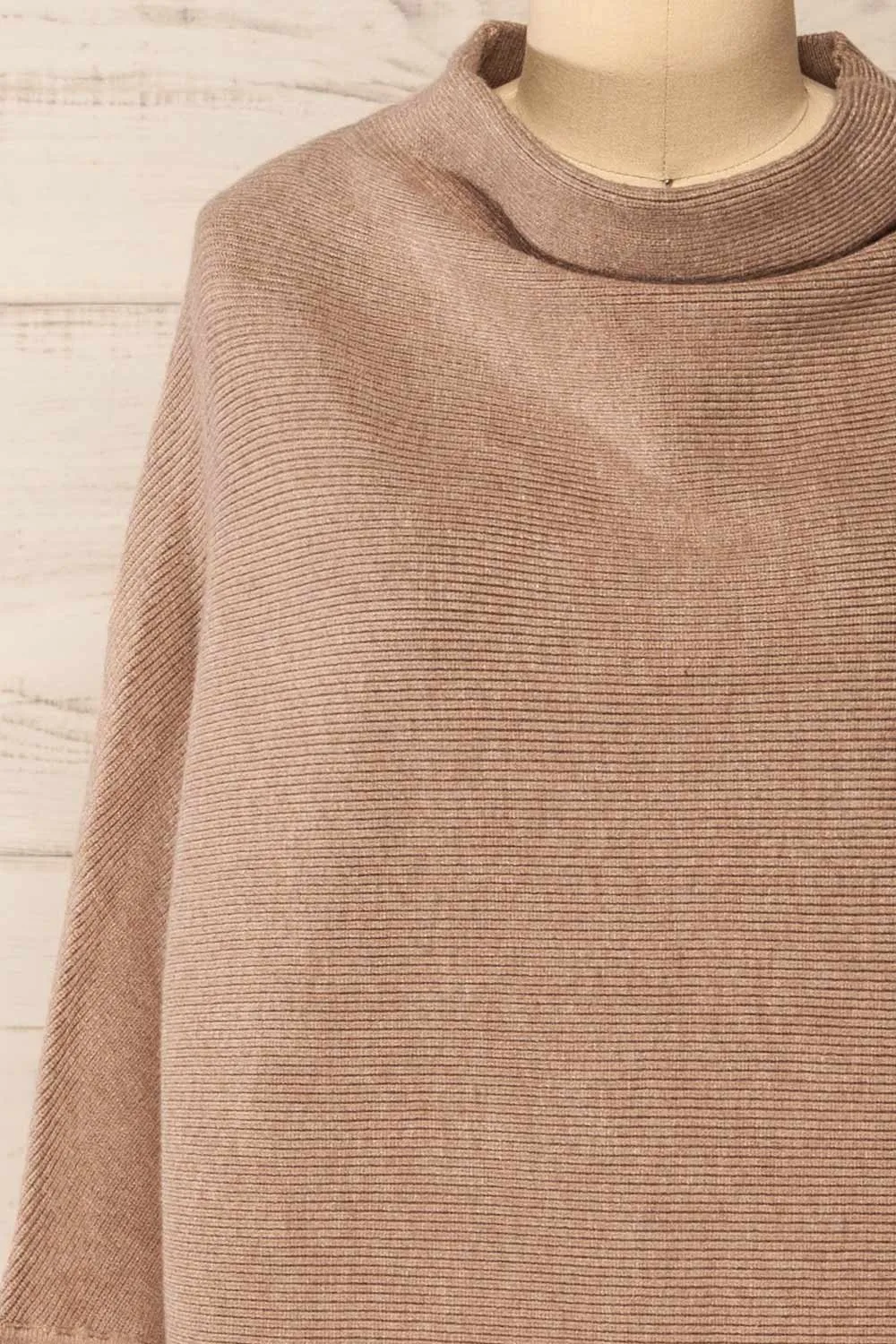 Arrecife Beige | Short Knit Sweater Dress