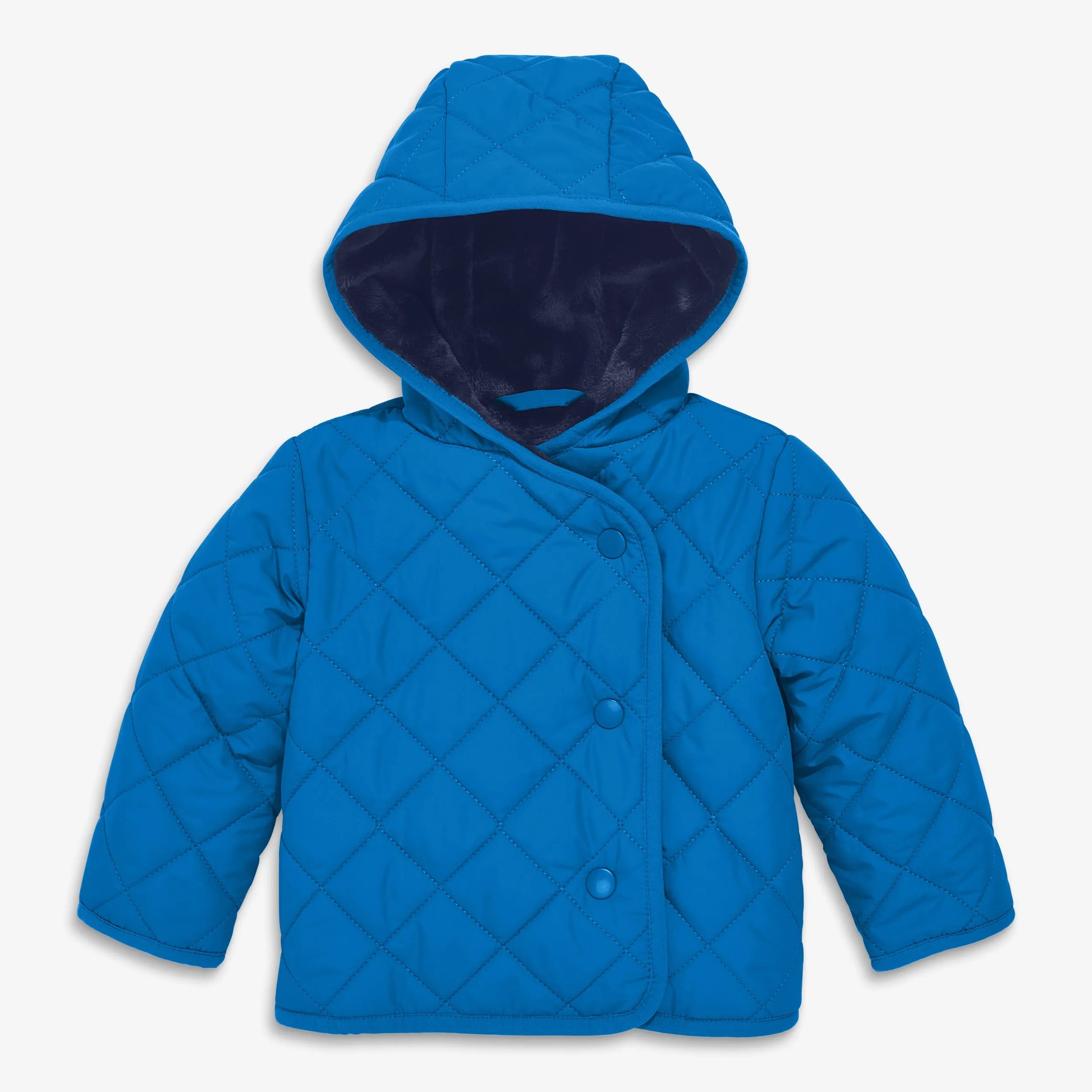 Baby quilted fleece-lined puffer jacket