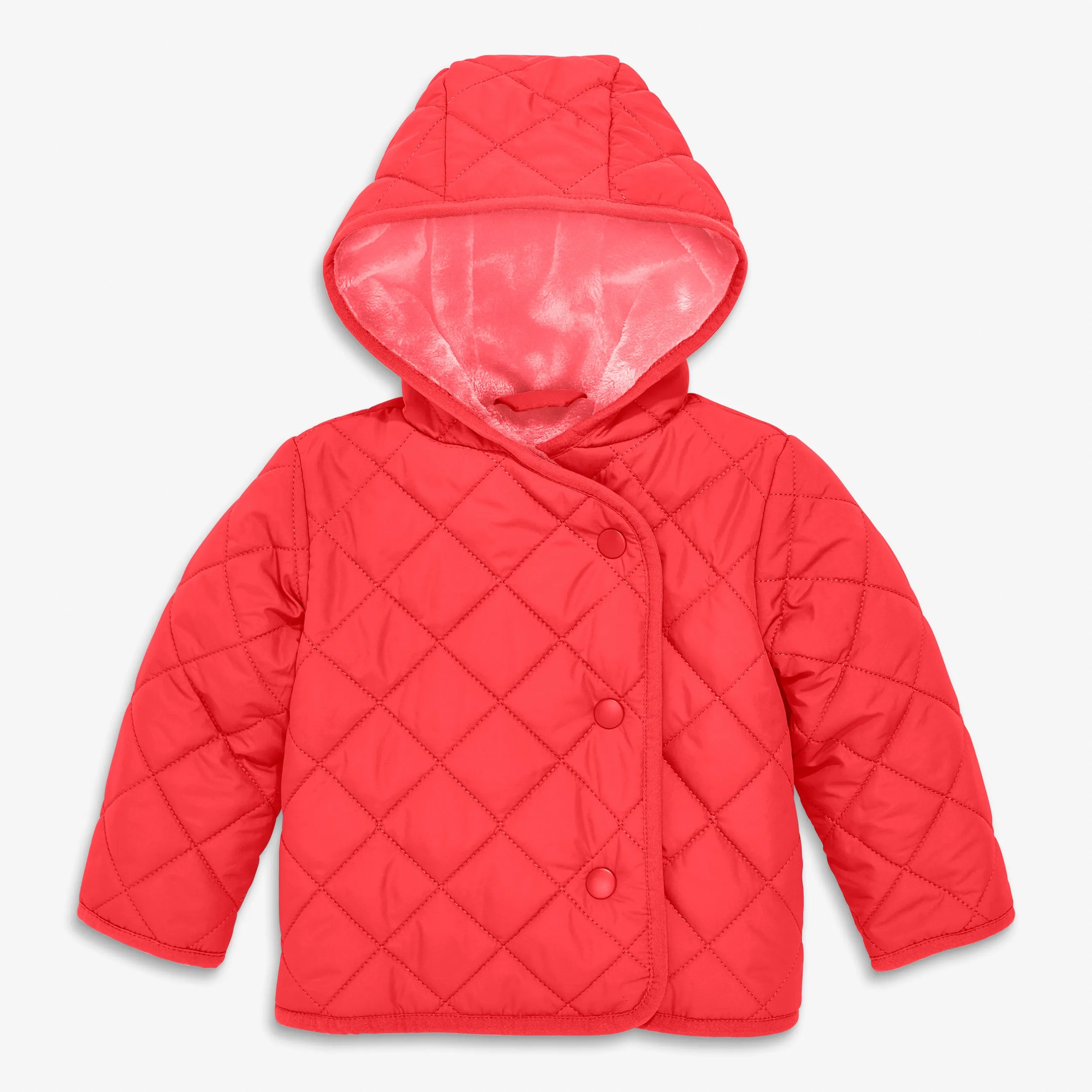 Baby quilted fleece-lined puffer jacket