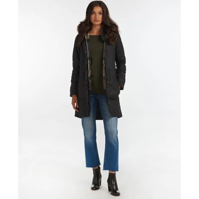 Barbour Mull Ladies Wax Jacket - Navy/Dress