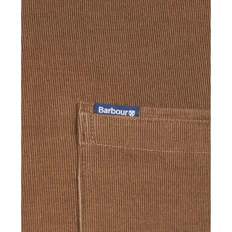 Barbour Ramsey Corduroy Mens Tailored Shirt - Brown