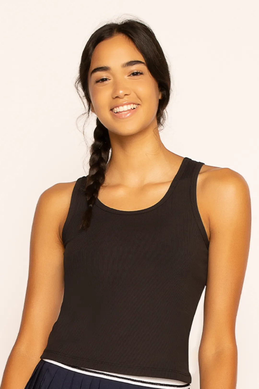 Basic Seamless Flow Ribbed Knit Tank Top