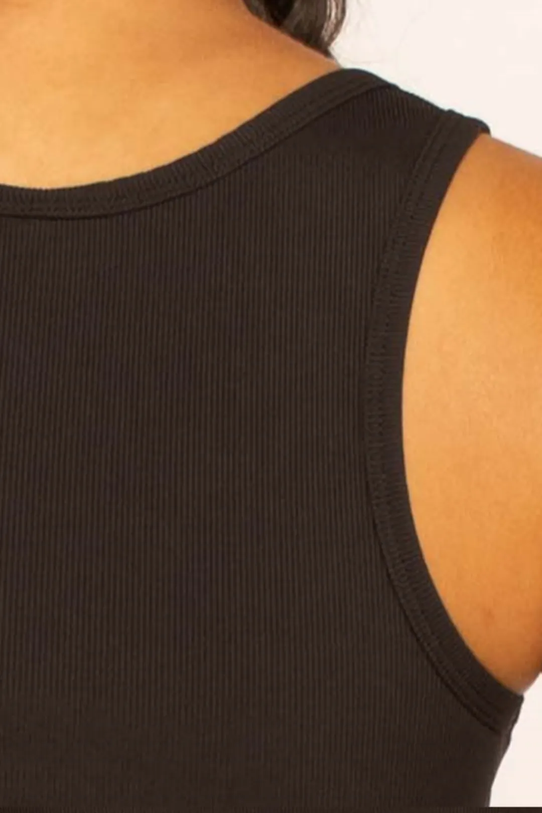 Basic Seamless Flow Ribbed Knit Tank Top