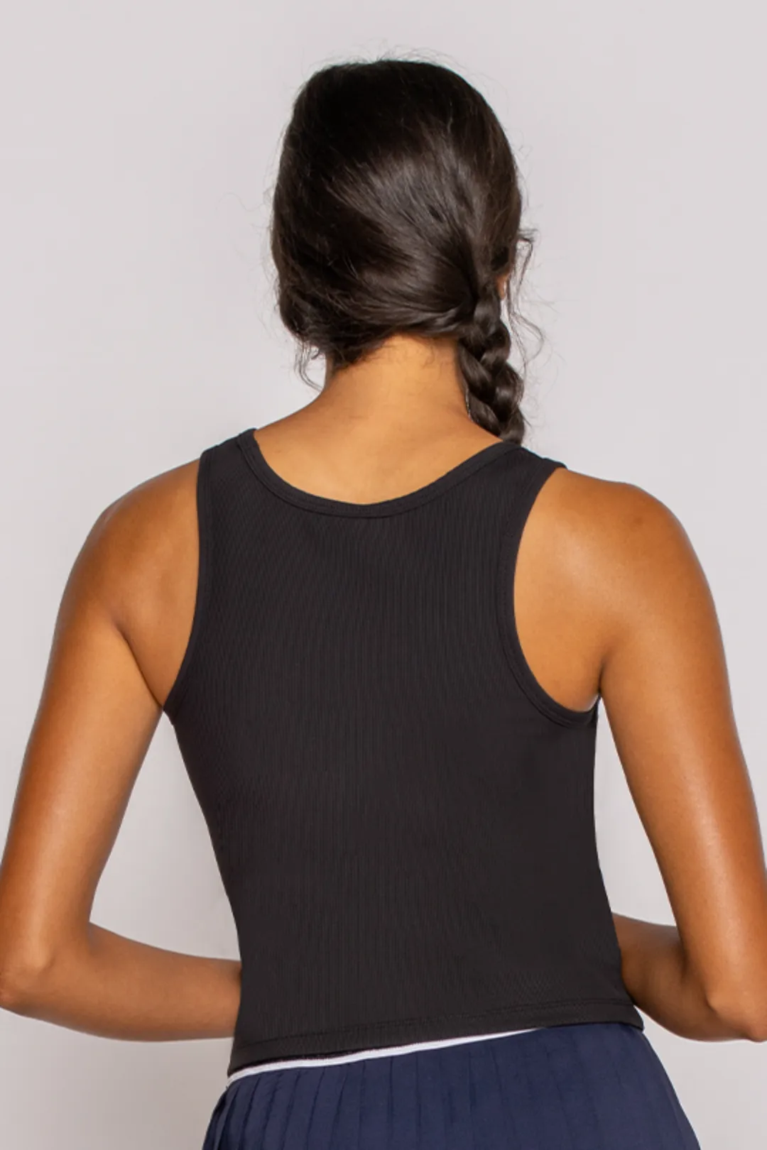 Basic Seamless Flow Ribbed Knit Tank Top