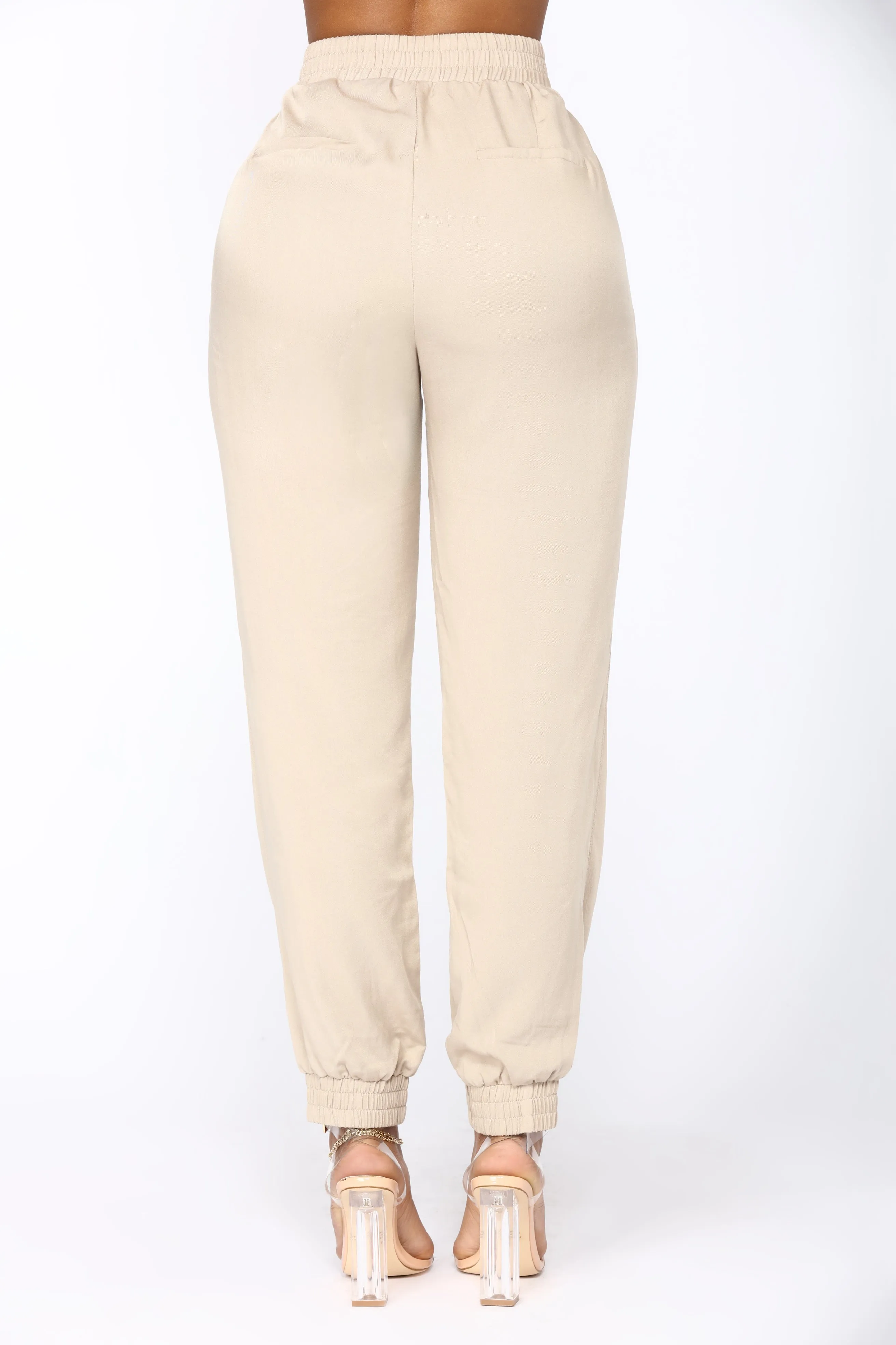 Beachy Breeze Jogger Pants - Khaki