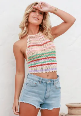 Boho Halter Crochet Top