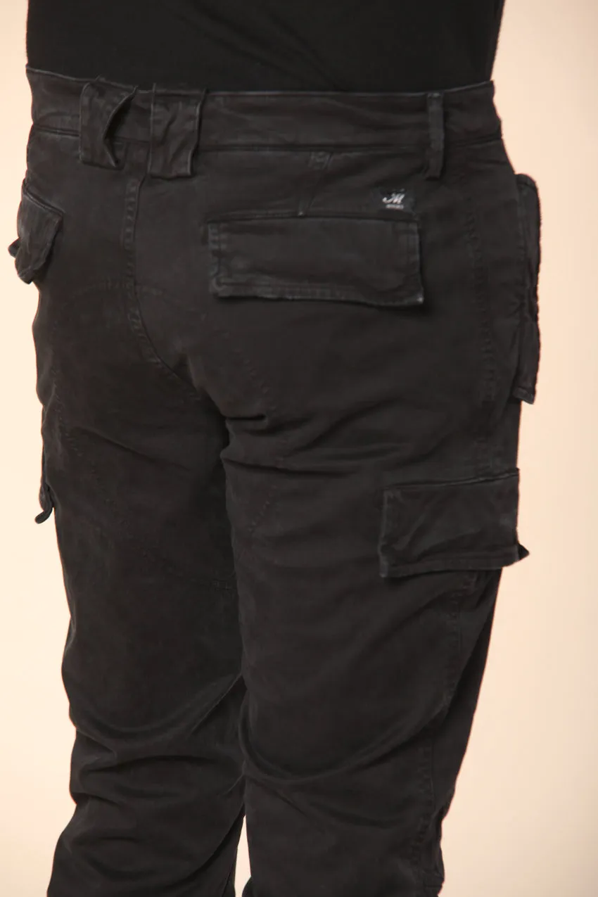 Bolivia  pantalone cargo uomo in gabardina regular fit