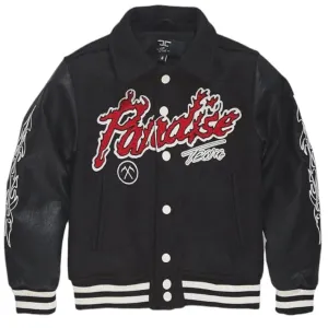 Boys Varsity Paradise Team Jacket (Black) - 91632BBLK