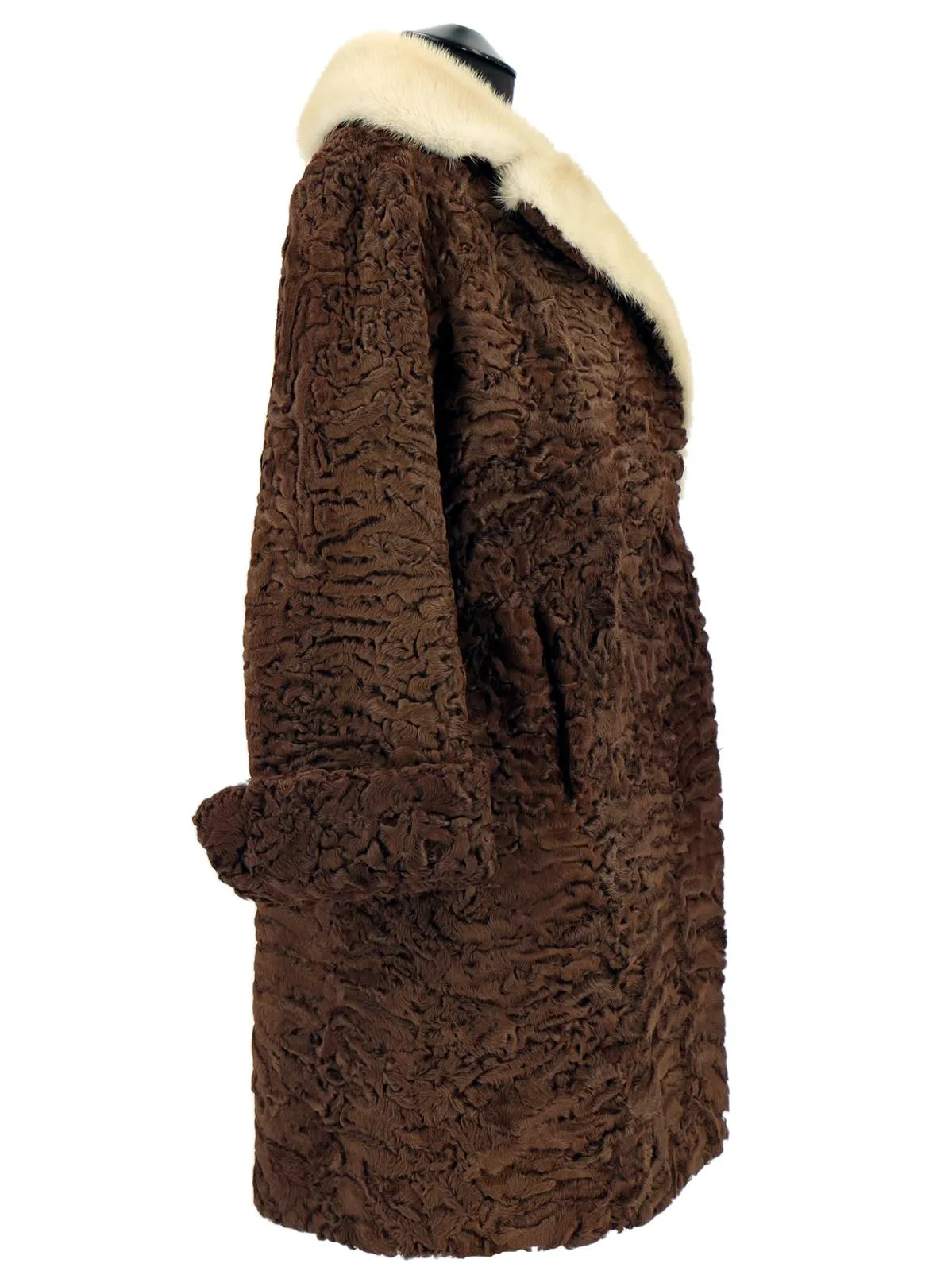 Brown Persian Lamb True Vintage Coat