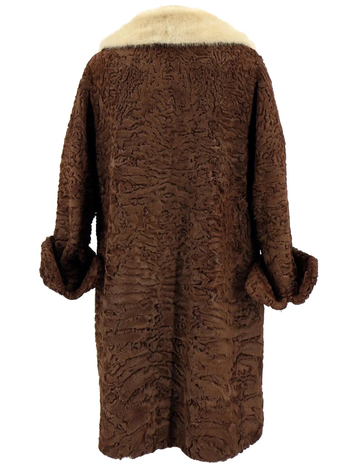 Brown Persian Lamb True Vintage Coat