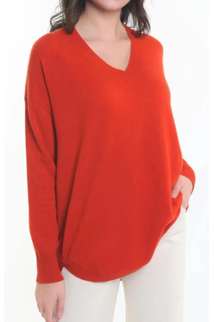 Cashmere V-Neck Tunic