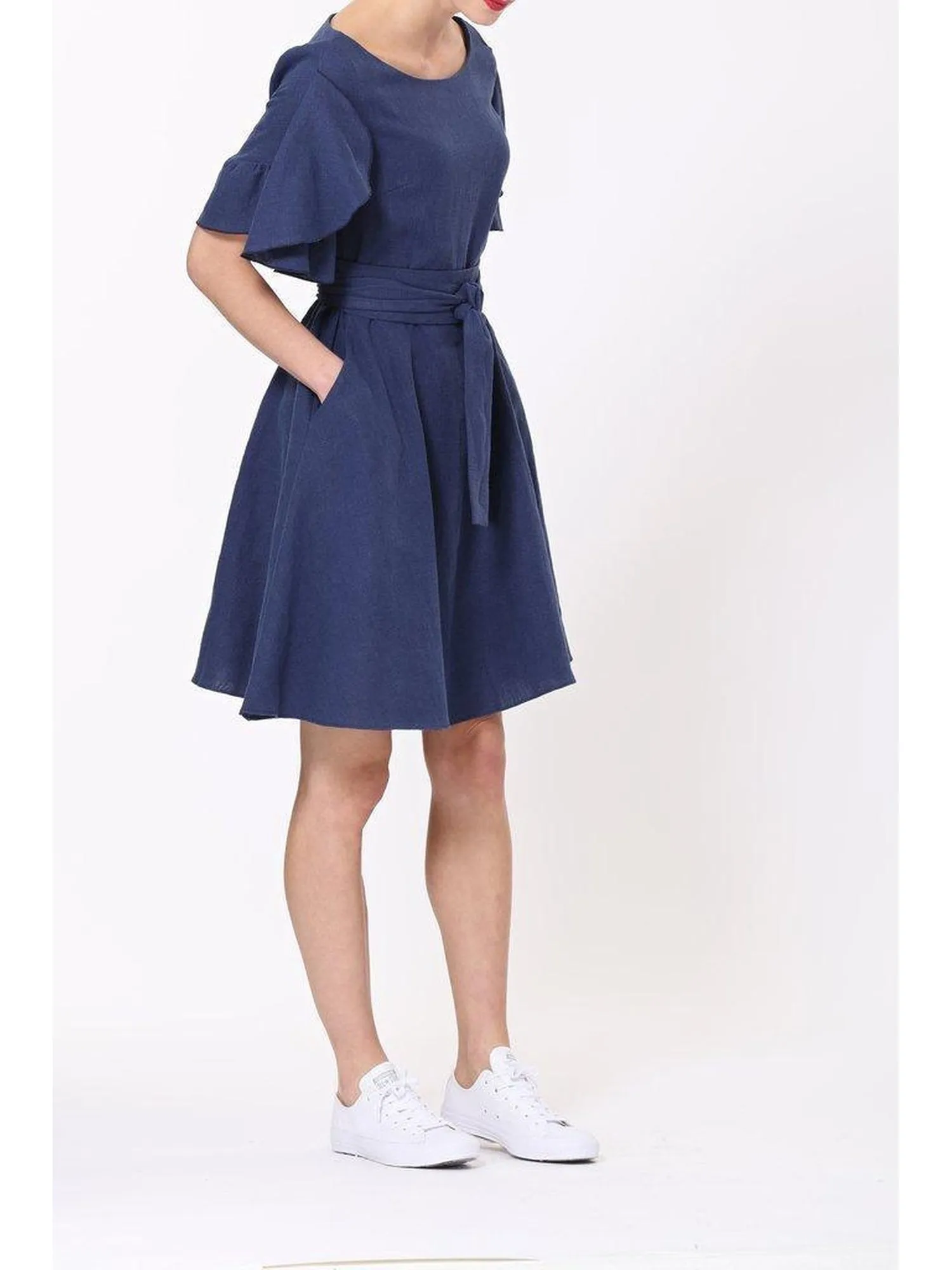 Chloe Dress- Navy