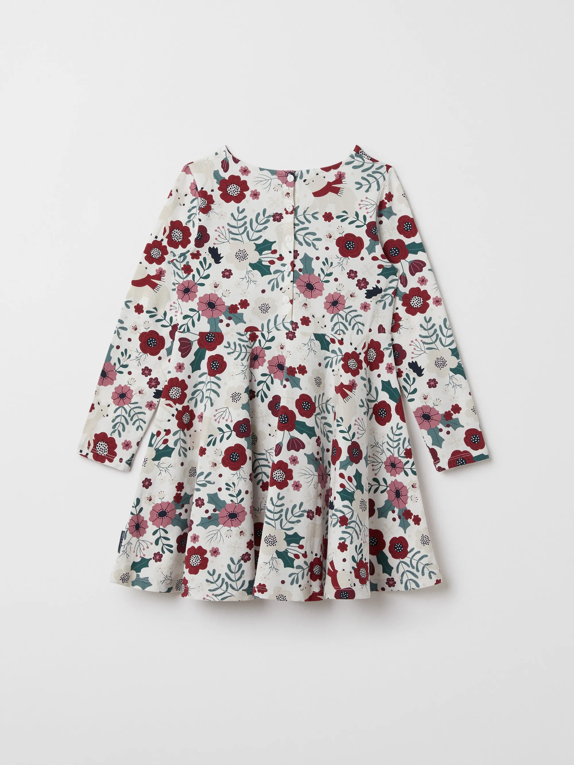 Christmas Floral Girls Dress