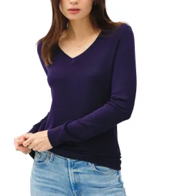 Classic V-Neck Sweater Navy