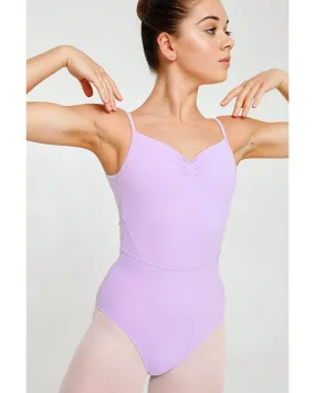 Claudia Dean World Odette Signature Collection Sweetheart Pinched Neckline Open Back Camisole Leotard - Girls Pastel Lilac Extra Large