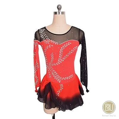 Competition SKating Dress Spanish Theme Black & Red