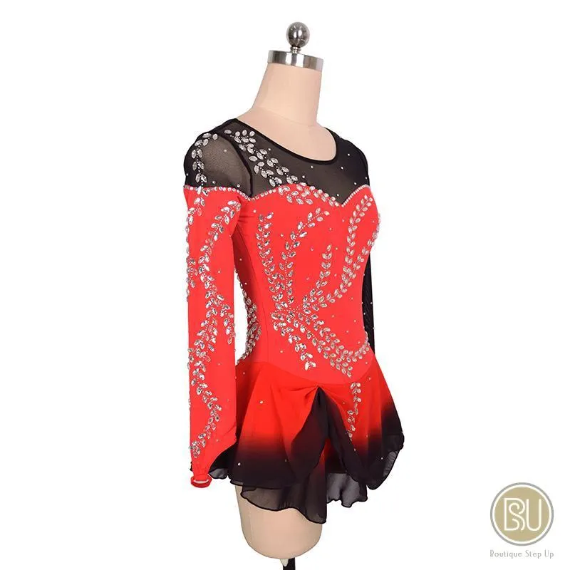 Competition SKating Dress Spanish Theme Black & Red