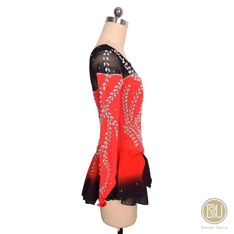 Competition SKating Dress Spanish Theme Black & Red