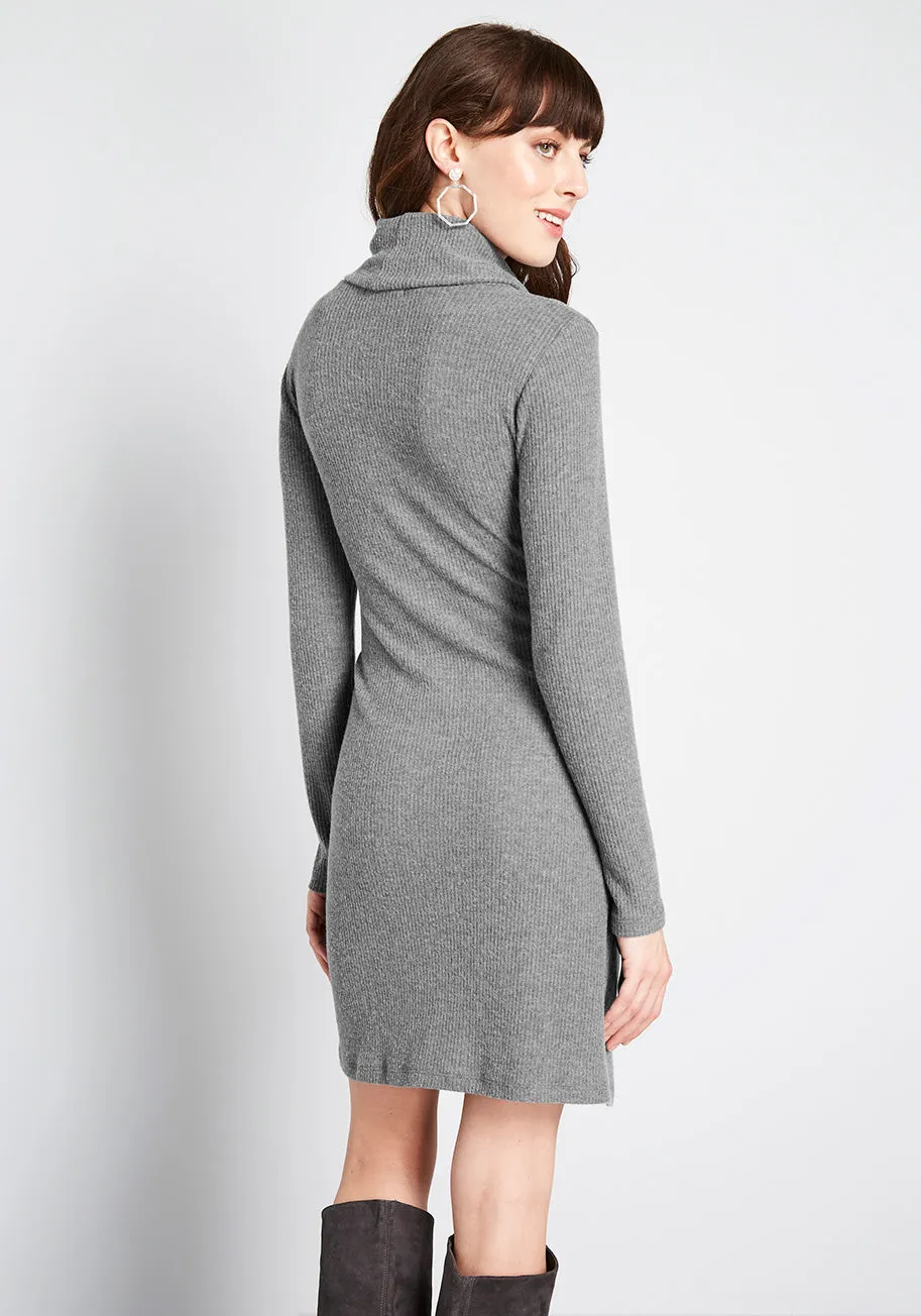 Cowl On Me Sweater Dress