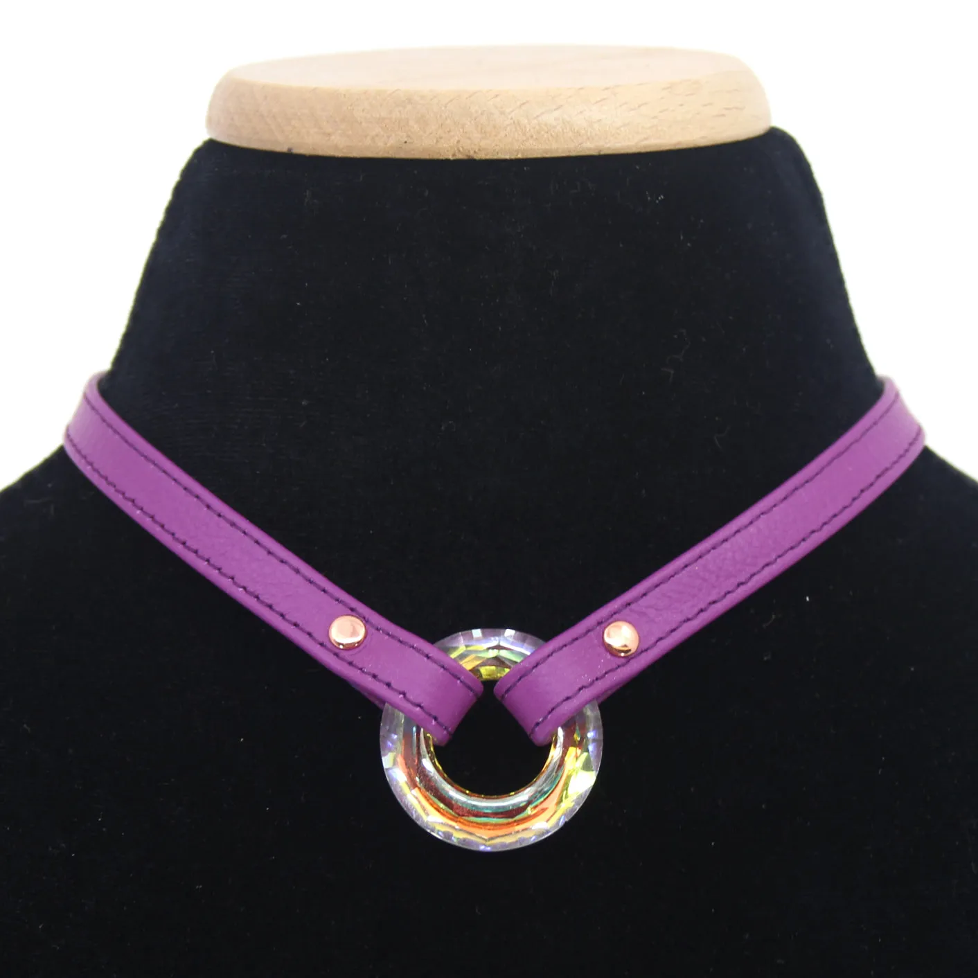 Crystal Ring of O Mini Collar in Amethyst