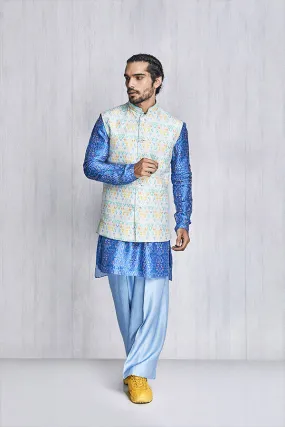 Dashed Diamond Kurta Set - Pietro