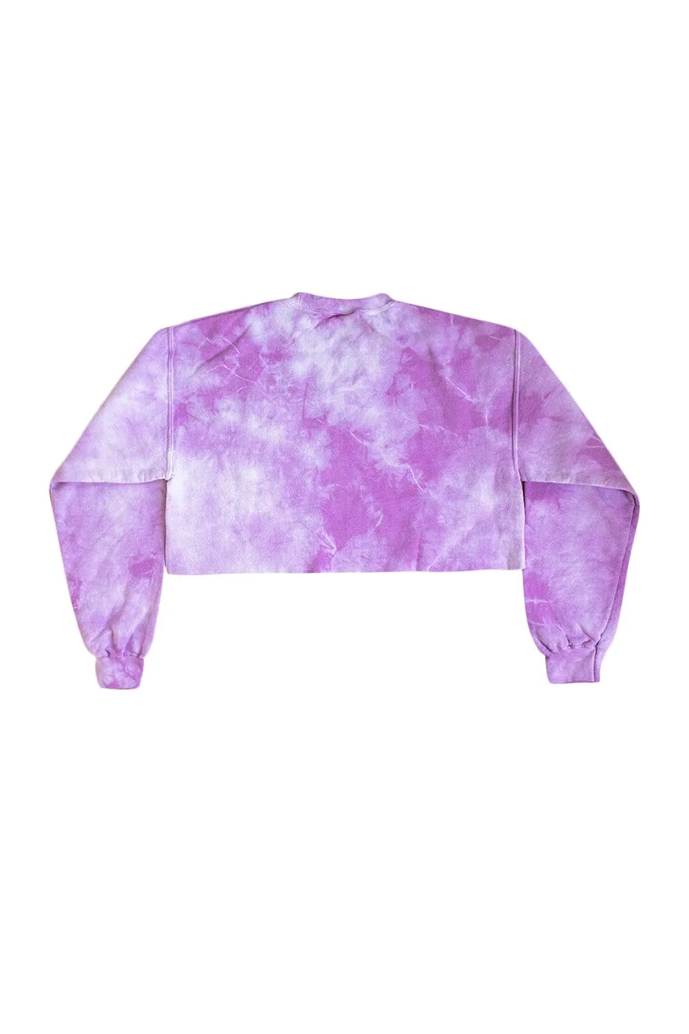 David Dobrik Purple Cloud Crop Crewneck