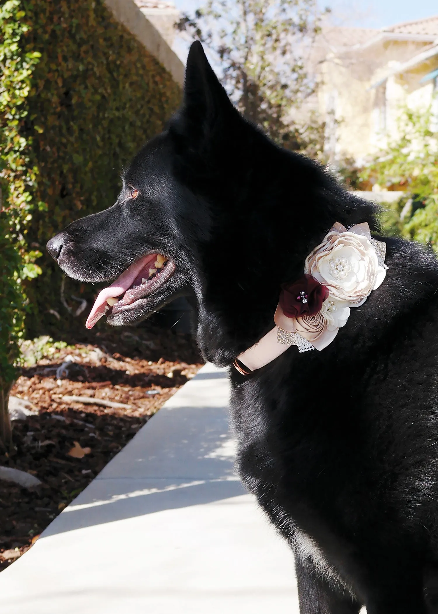 DEEP RED VINTAGE DESIGN FLOWER ACCESSORY