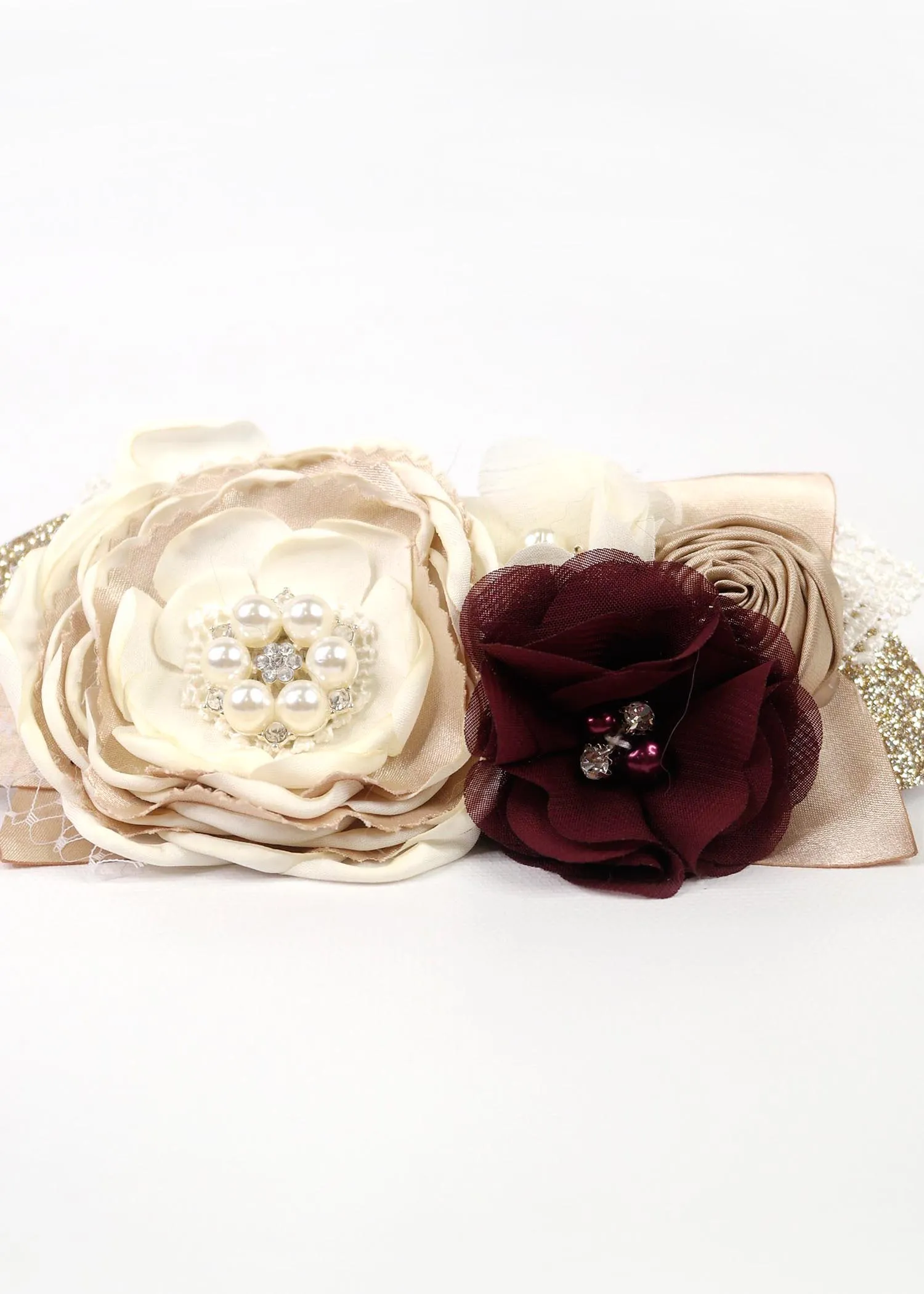 DEEP RED VINTAGE DESIGN FLOWER ACCESSORY