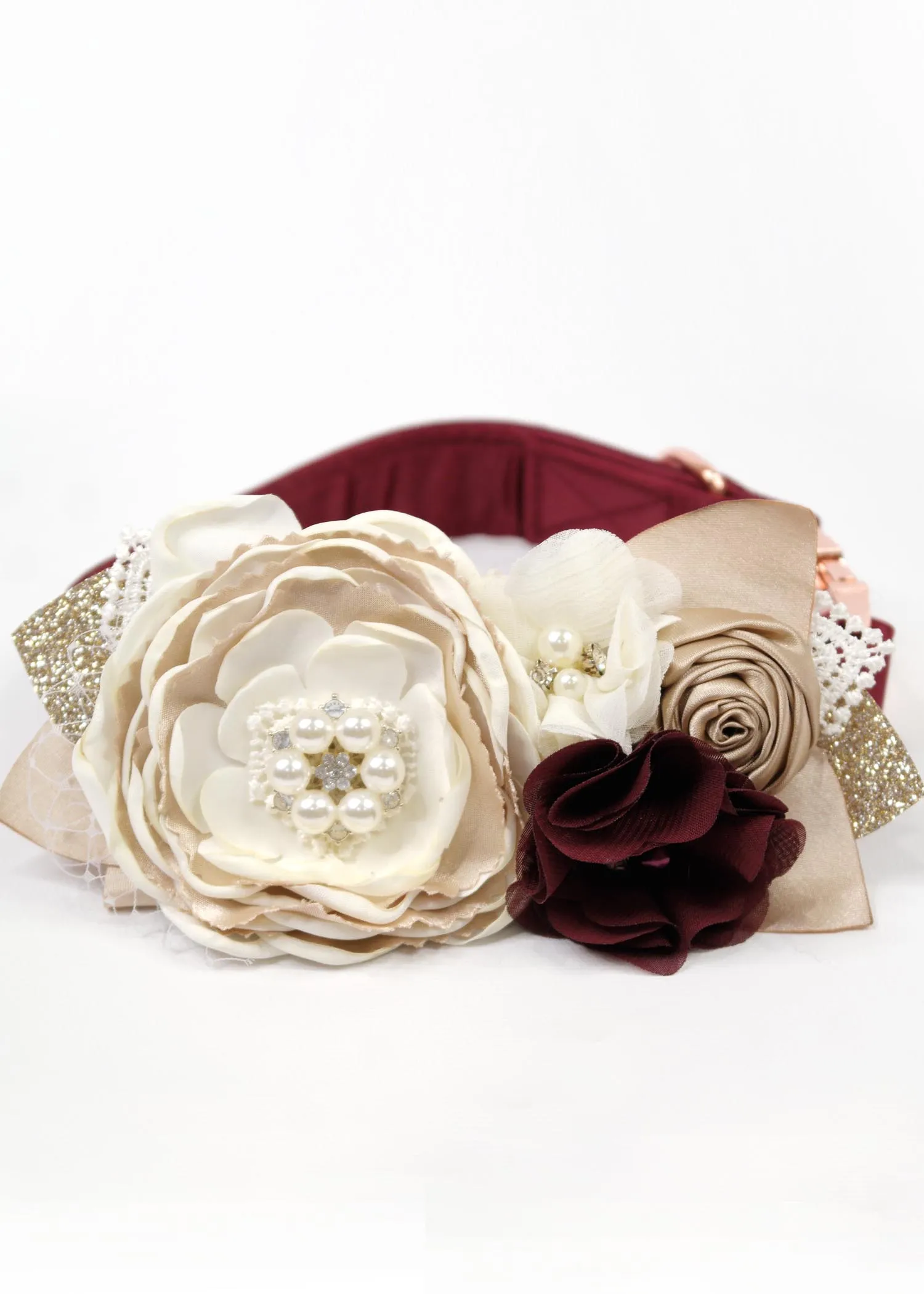 DEEP RED VINTAGE DESIGN FLOWER ACCESSORY