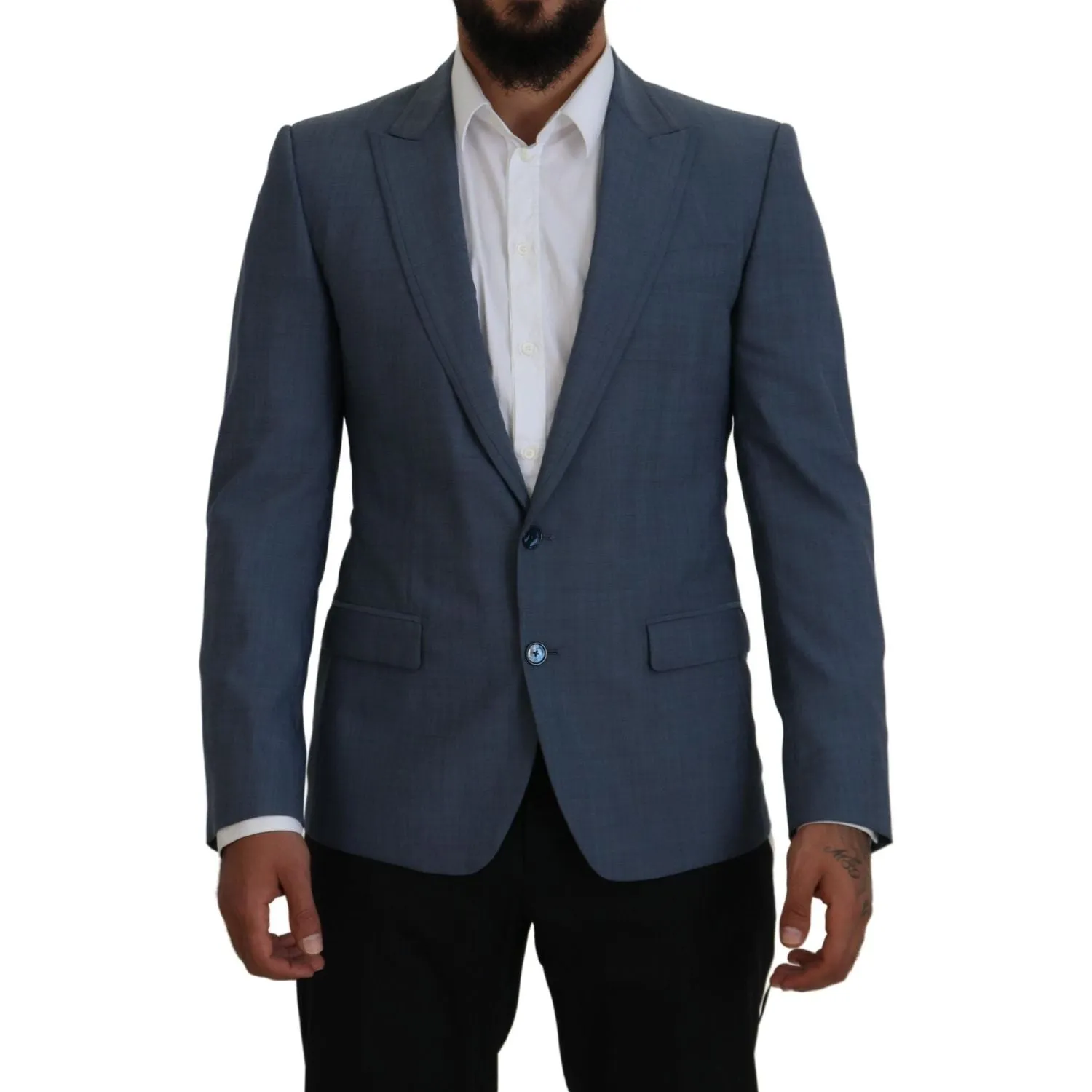 Dolce & Gabbana Elegant Blue Single Breasted Sport Blazer