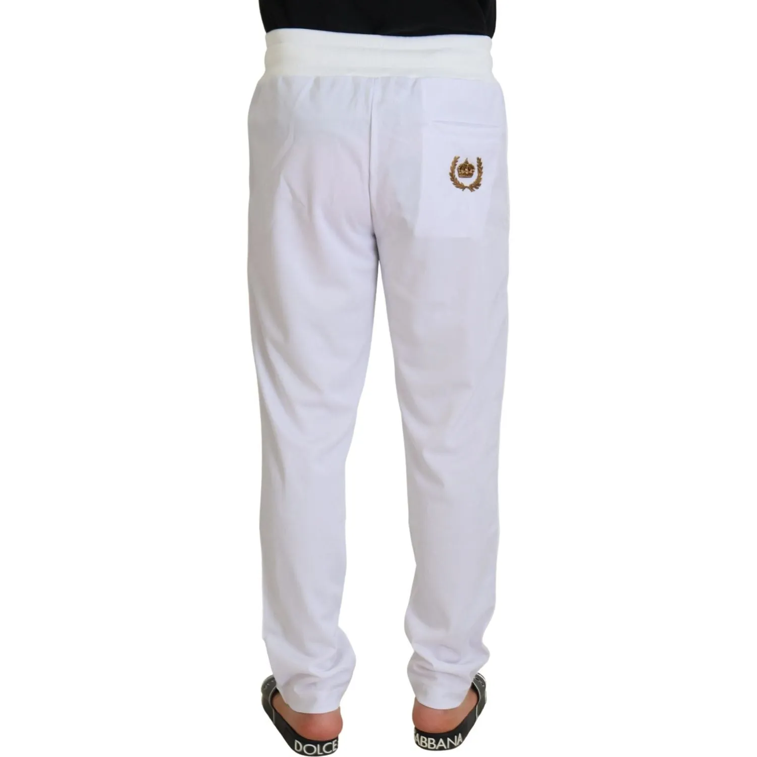 Dolce & Gabbana Elegant White Jogger Pants for Sophisticated Comfort