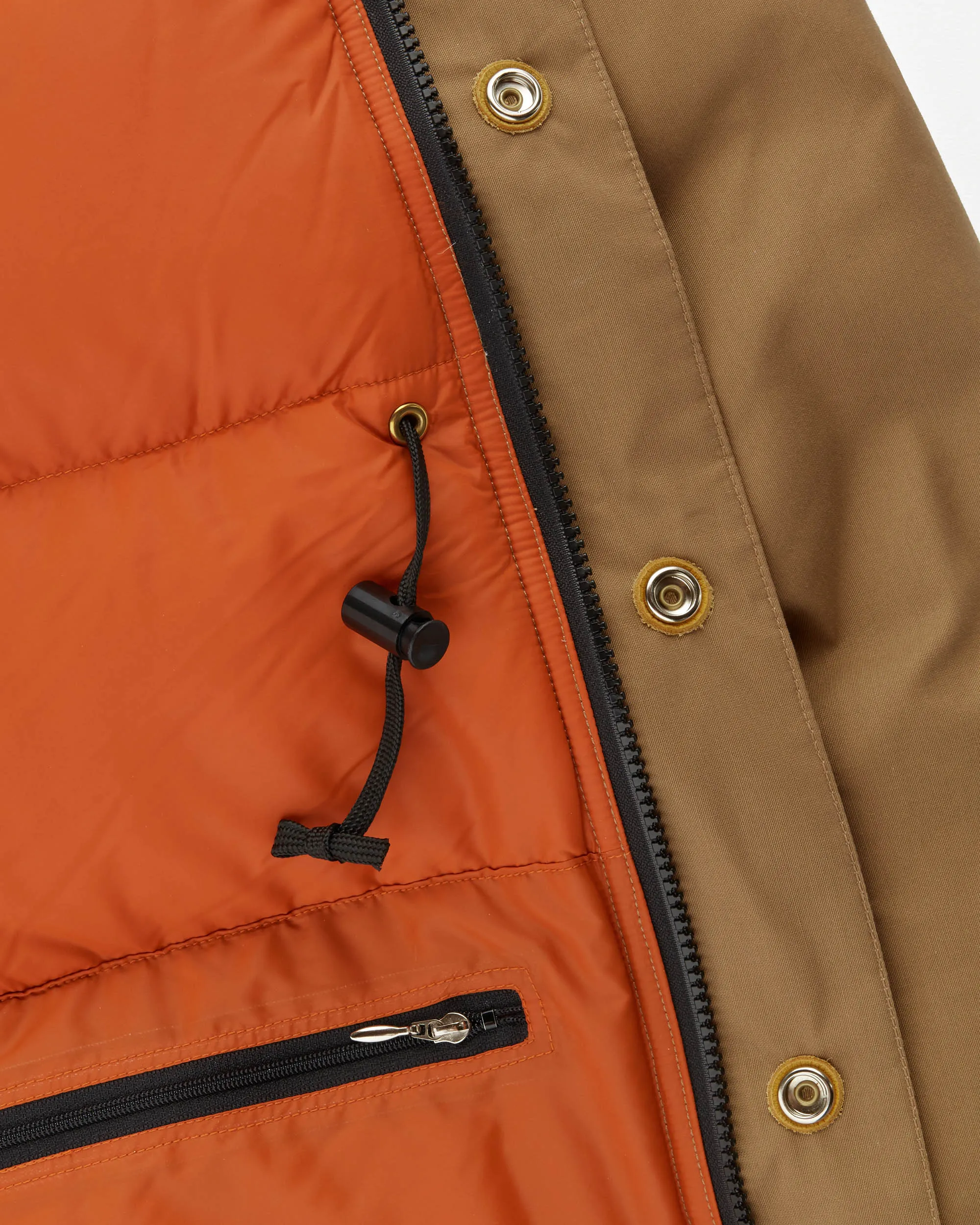 Down Arctic Montagne Parka - Tan & Rust (Final Sale)