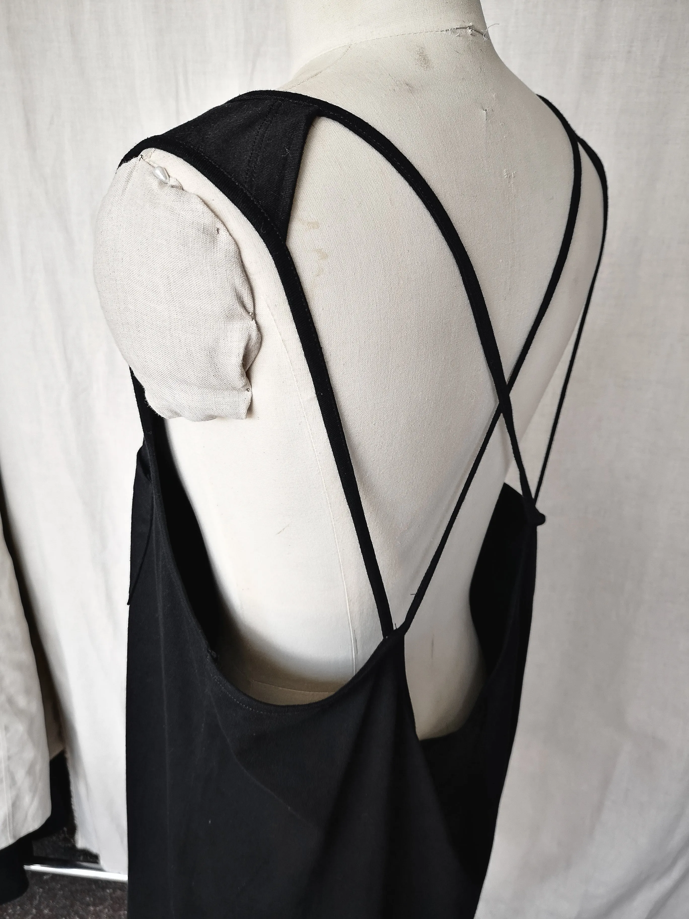 DRESS SPAGHETTI STRAPS - JERSEY black