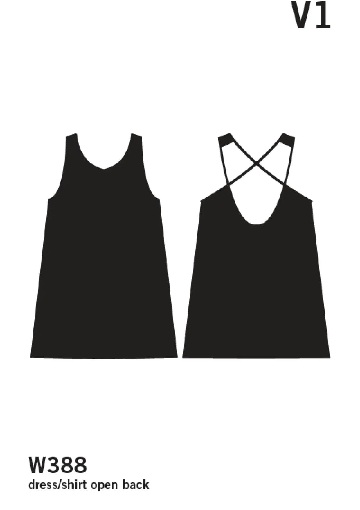 DRESS SPAGHETTI STRAPS - JERSEY black