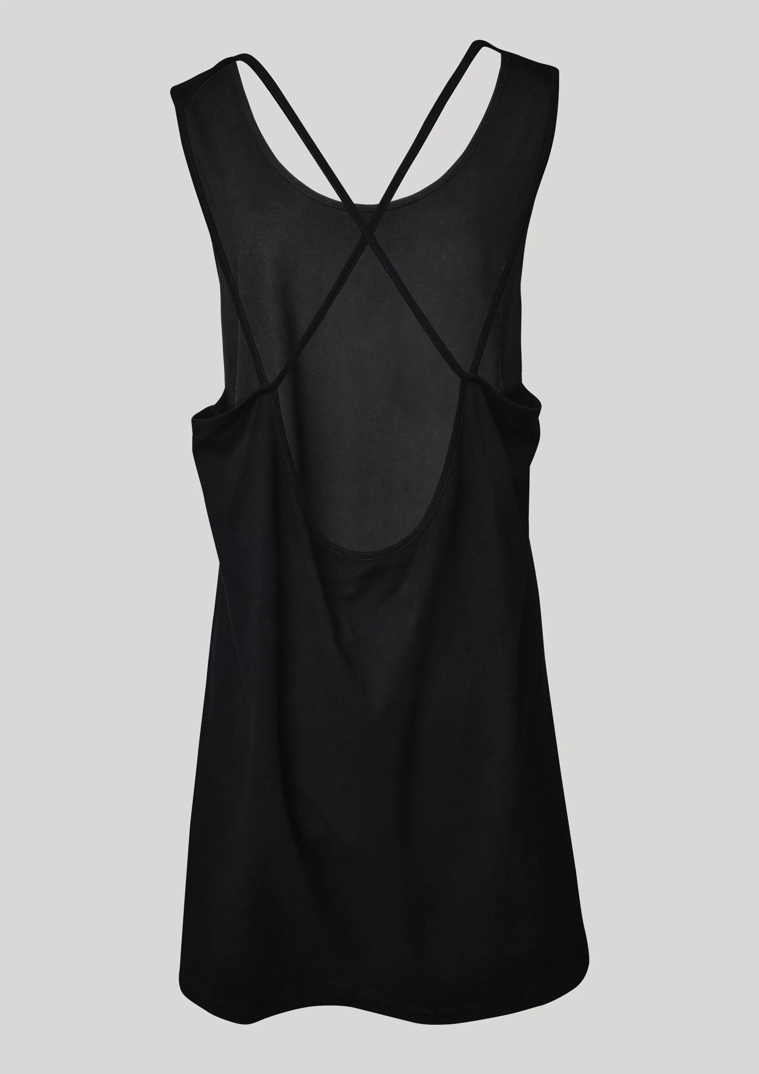 DRESS SPAGHETTI STRAPS - JERSEY black