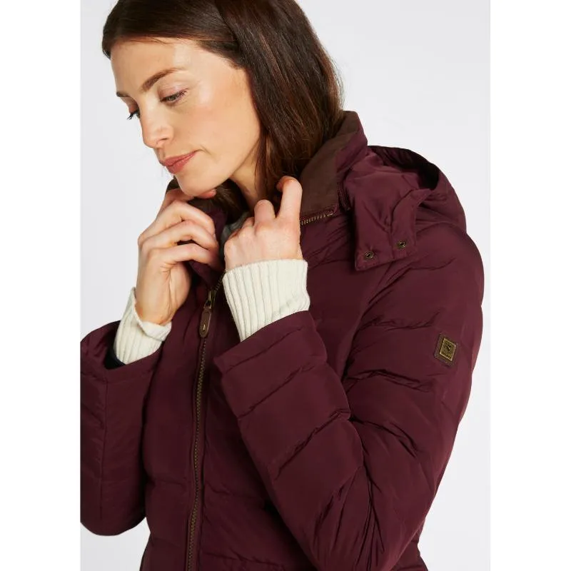 Dubarry Ballybrophy Ladies Down Coat - Oxblood