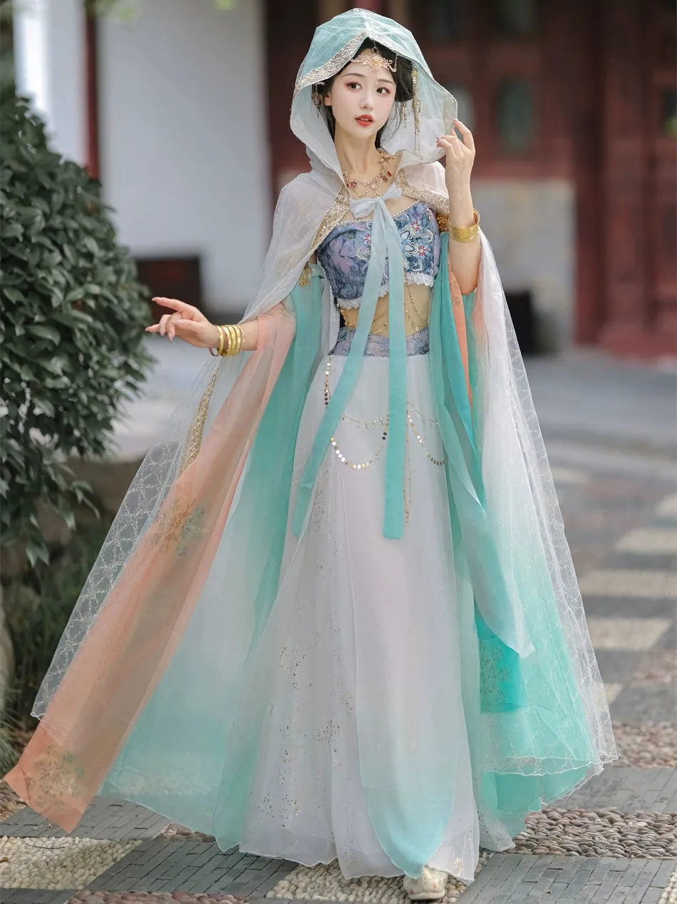 Dunhuang Fairies, Feitian Style Hanfu, Roulan 楼兰