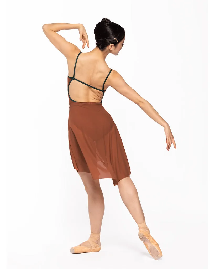 Elevé Dancewear Candy Square Neck Open Back Camisole Leotard - Womens - Spice