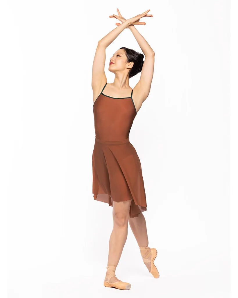 Elevé Dancewear Candy Square Neck Open Back Camisole Leotard - Womens - Spice