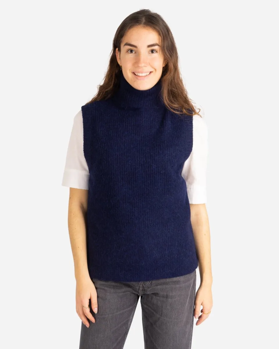 Elisha neck waist coat - Navy