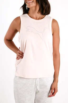 Favourite Cat Muscle Training Tank Cloud Pink