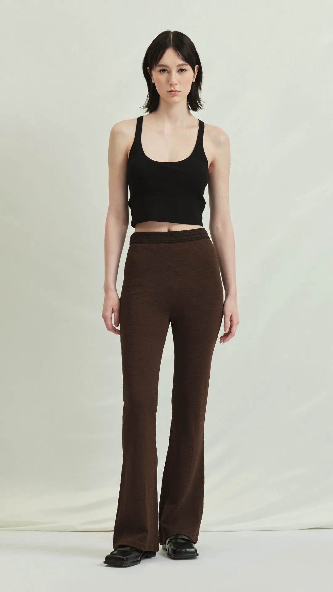 Flared Knit Pants