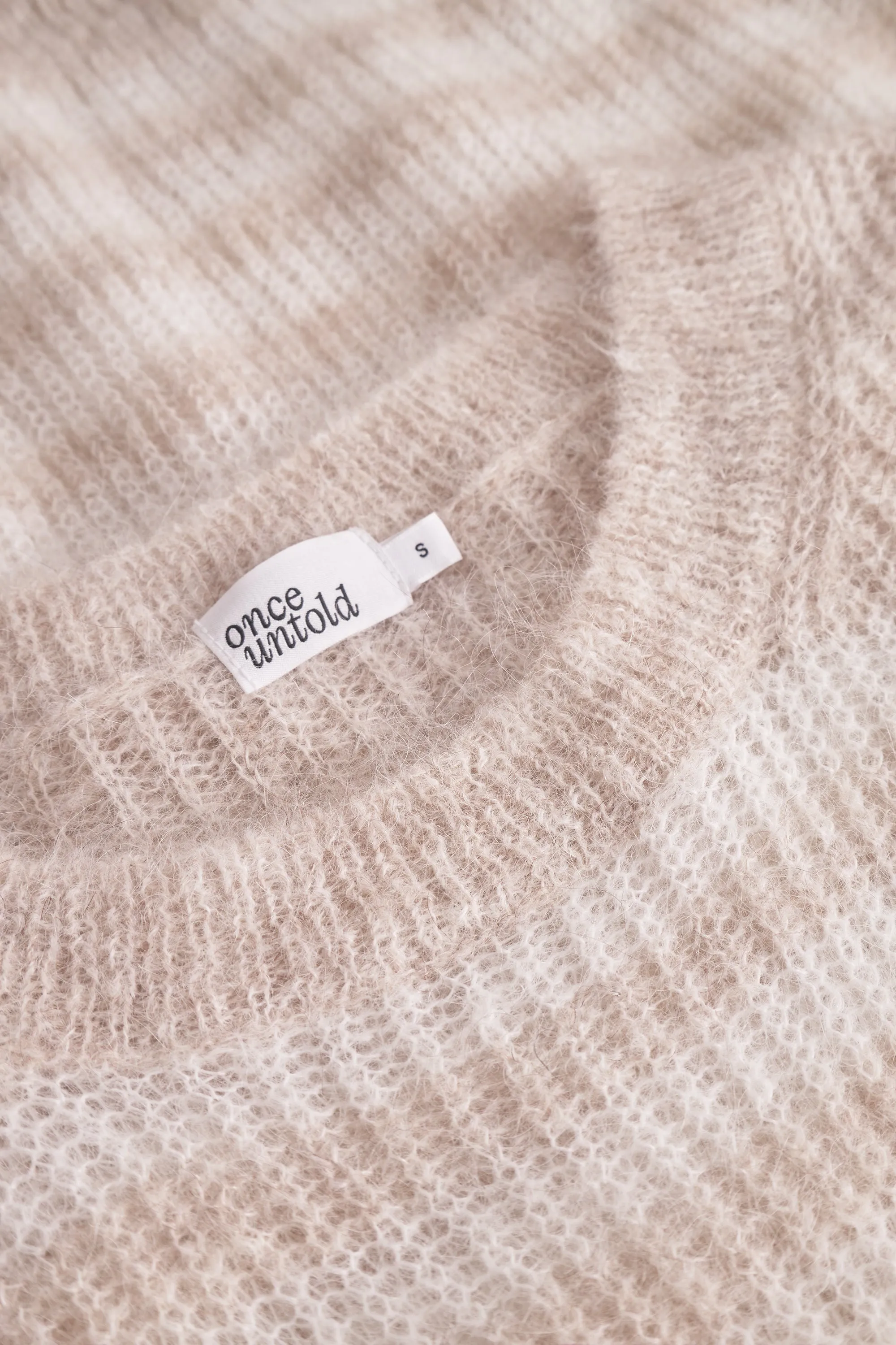 Flora RN Sweater - Beige Stripe